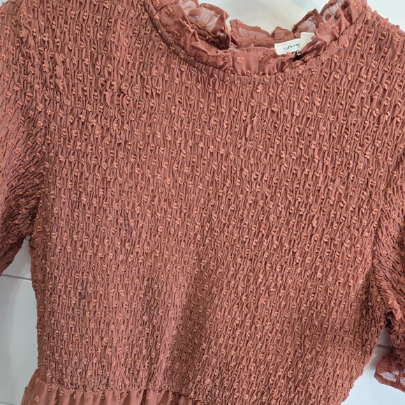 Lucy Avenue womens maxi smocked dress, small - Picture 3 of 7